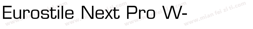 Eurostile Next Pro W字体转换